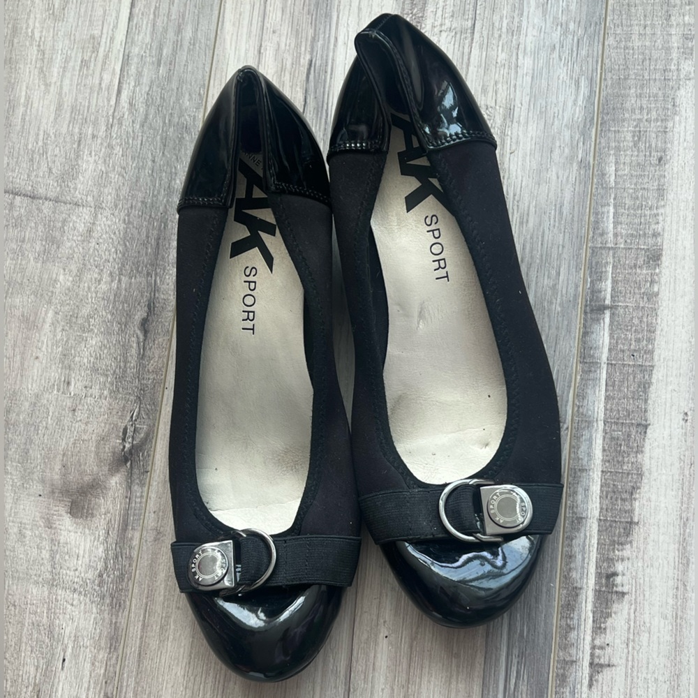 Anne Klein Sport Black Wedges